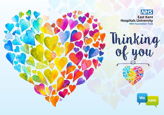 Front of the card given to patients