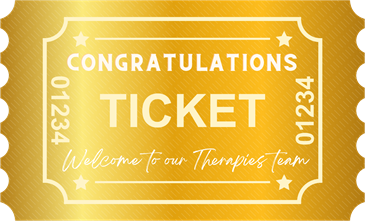 The golden ticket that will be given to outstanding final year therapies students