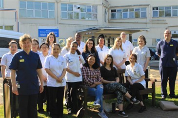 Third year  nursing students at Kent and Canterbury Hospital