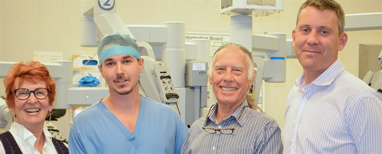 Colin Parris, a prostate cancer patient makes a generous personal donation to help increase capacity for robotic surgery at Kent and Canterbury Hospital