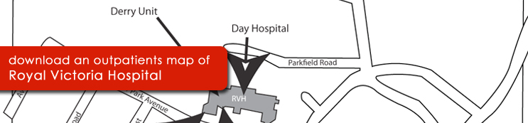 Find your way around Royal Victoria Hospital