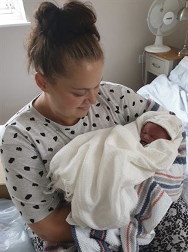 Rebekah Lloyd and baby Freddie