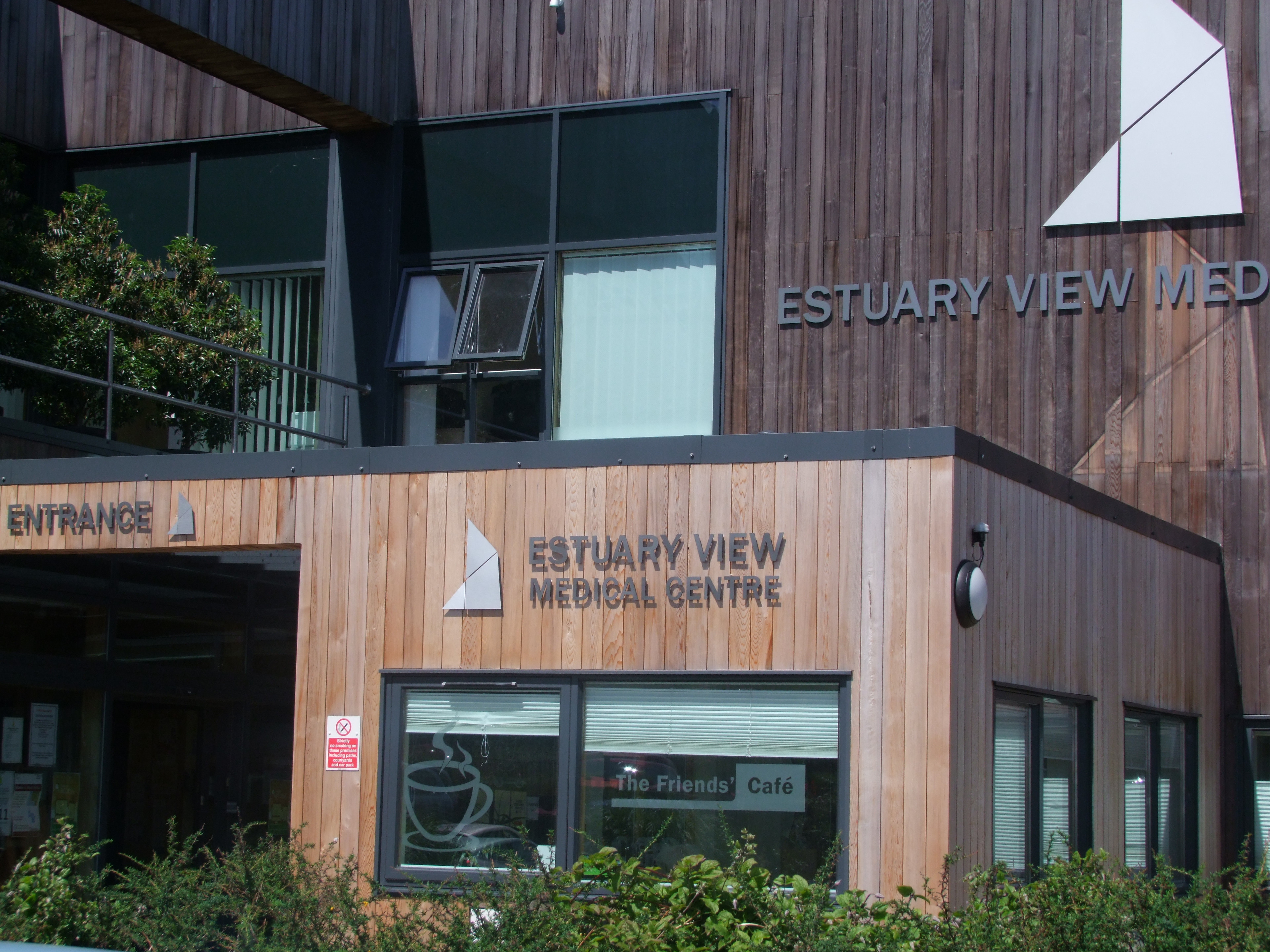 The entrance to Estuary View Medical Centre in Whitstable.