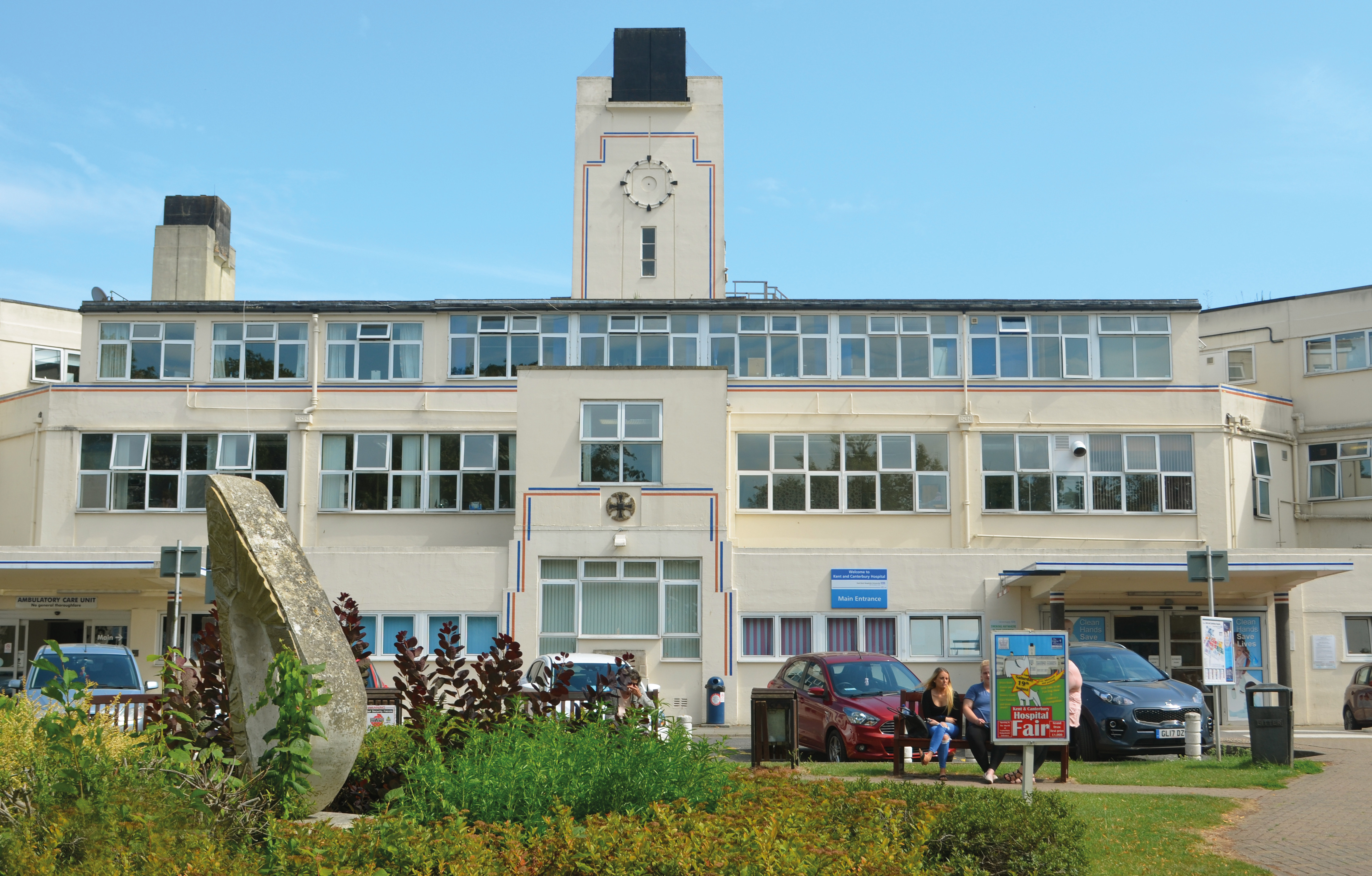 Kent and Canterbury Hospital main entrance