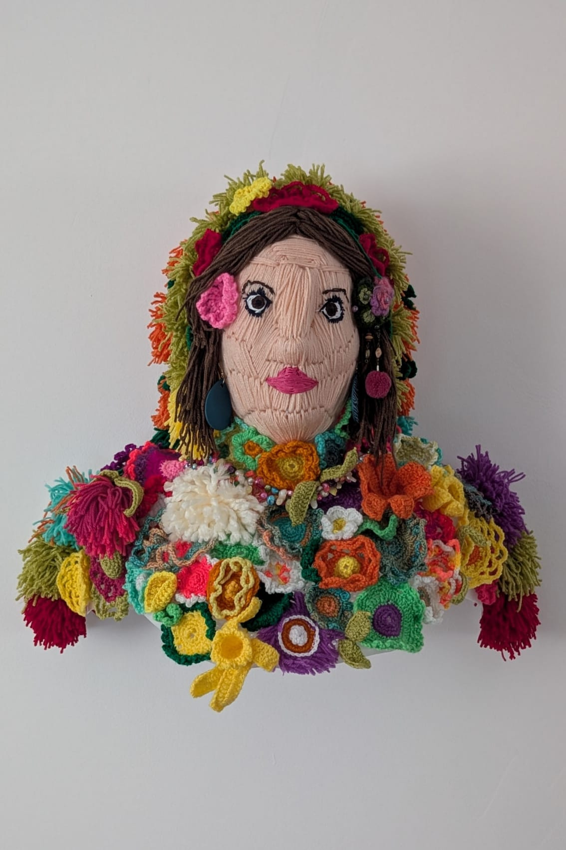 The creation Juliette made from her radiotherapy mask