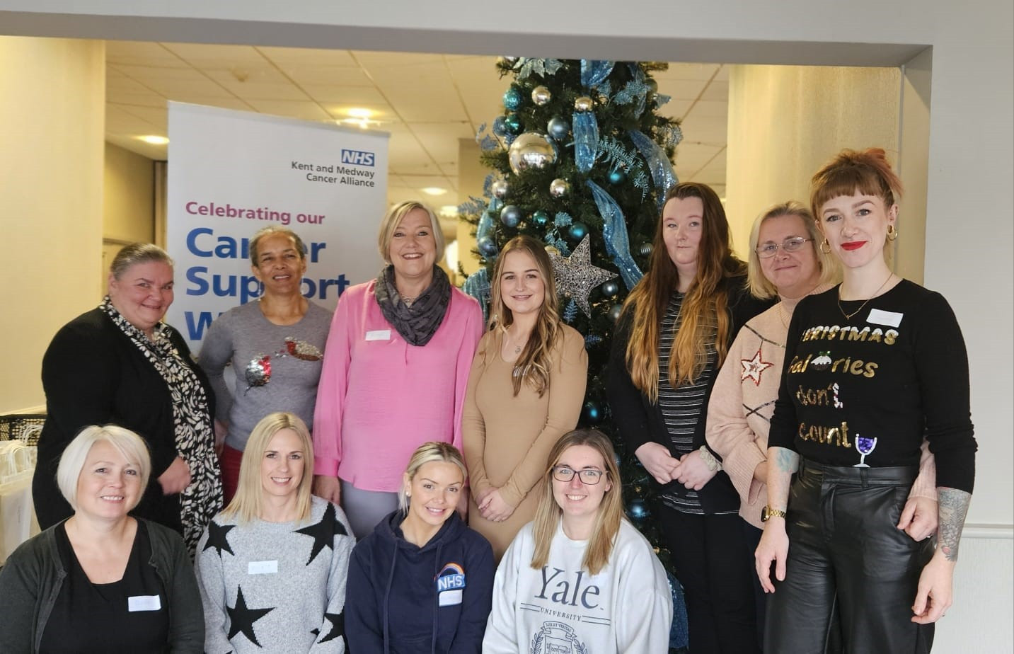 The cancer support workers who received certificates at the event