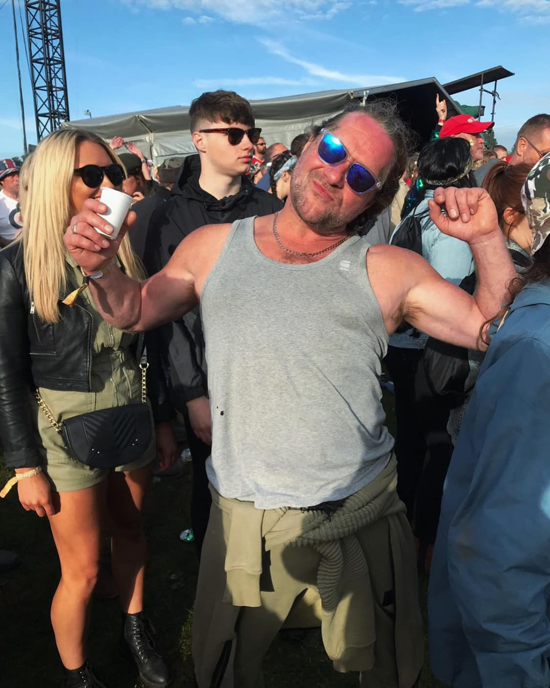 Jason Prebble at a music festival
