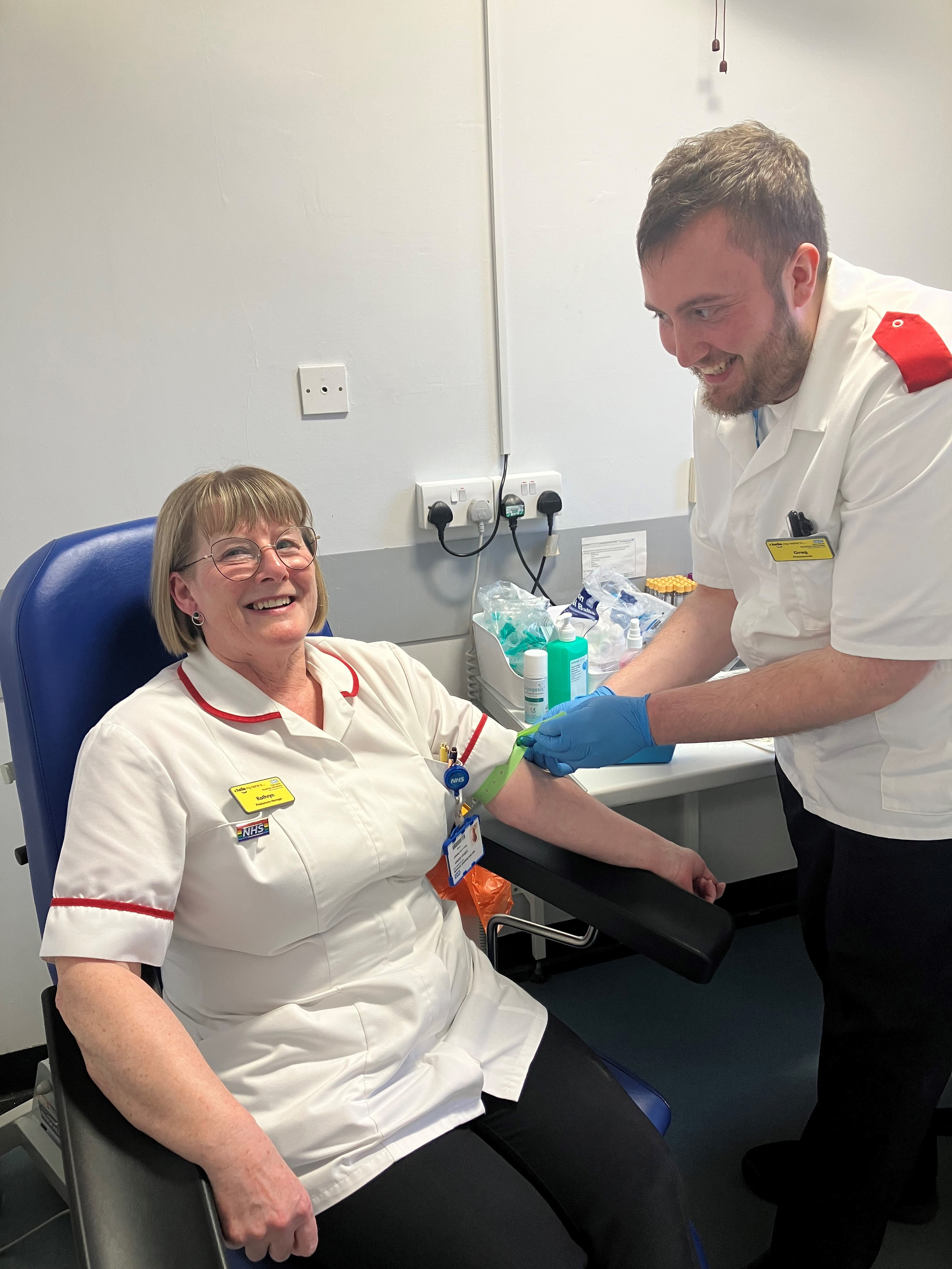 Kathryn and colleague Greg