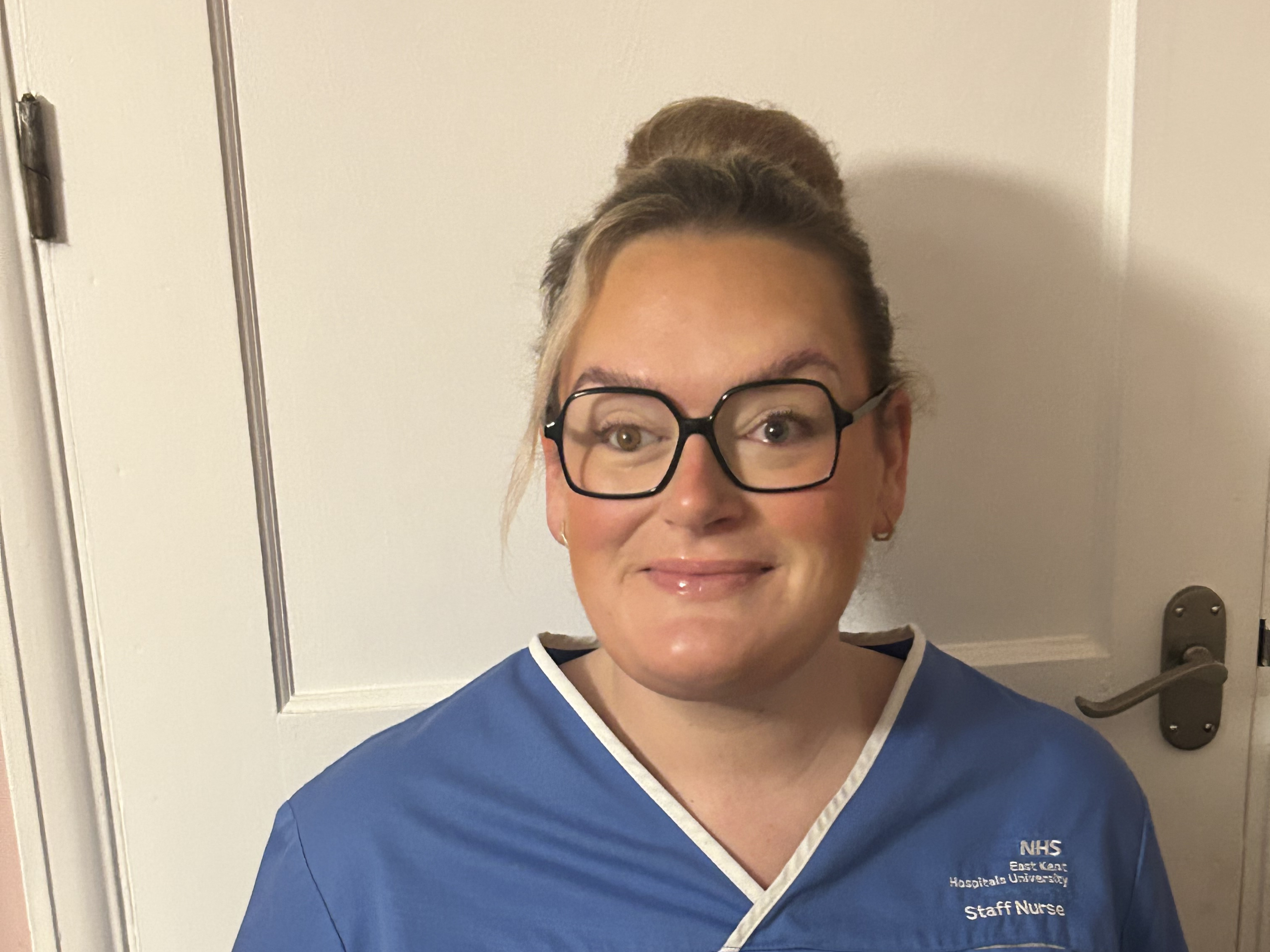 Lauren Bates in her work uniform