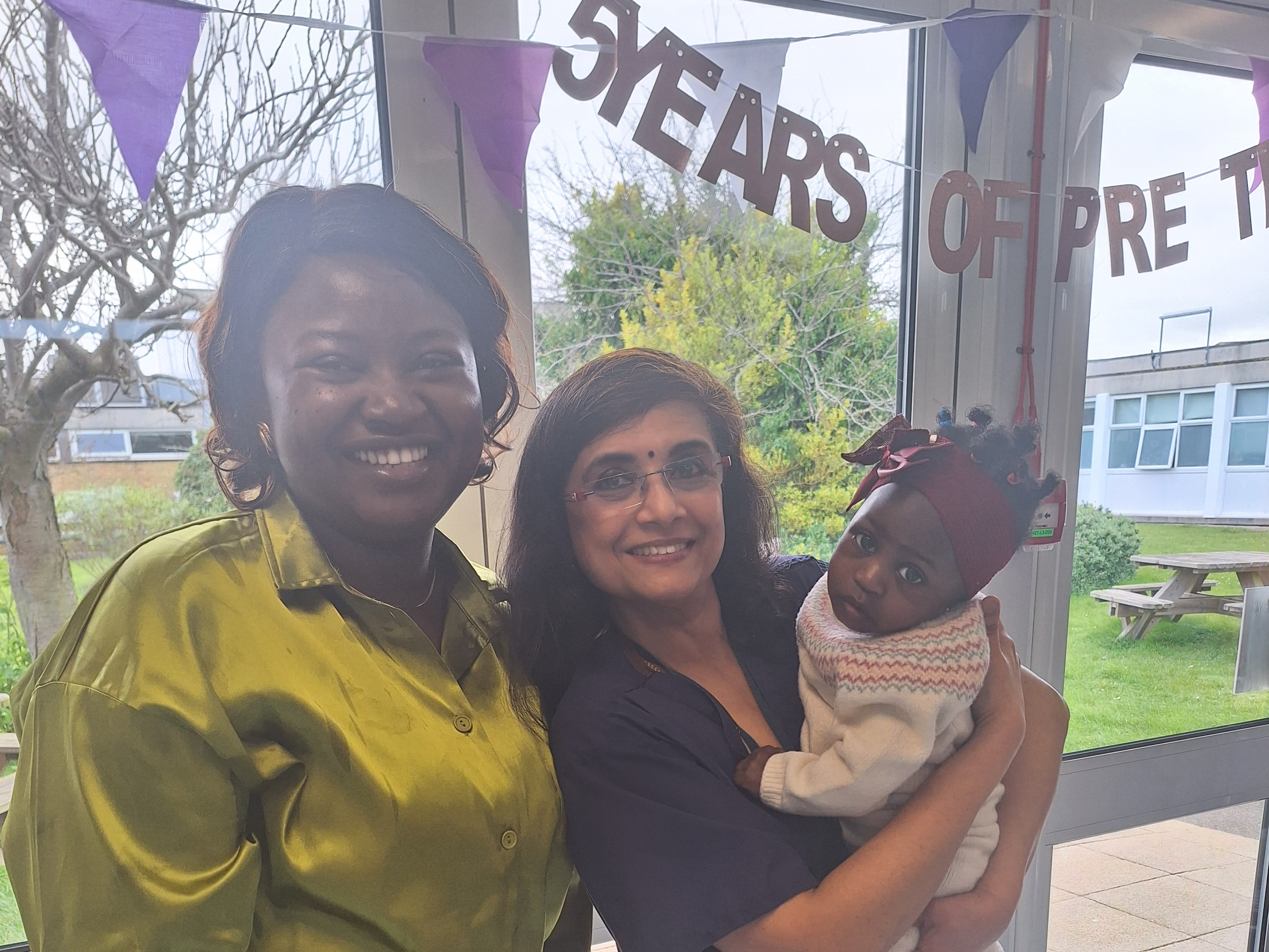 Peace Ejigboye with Miss Aylur Rajasri and baby Janelle