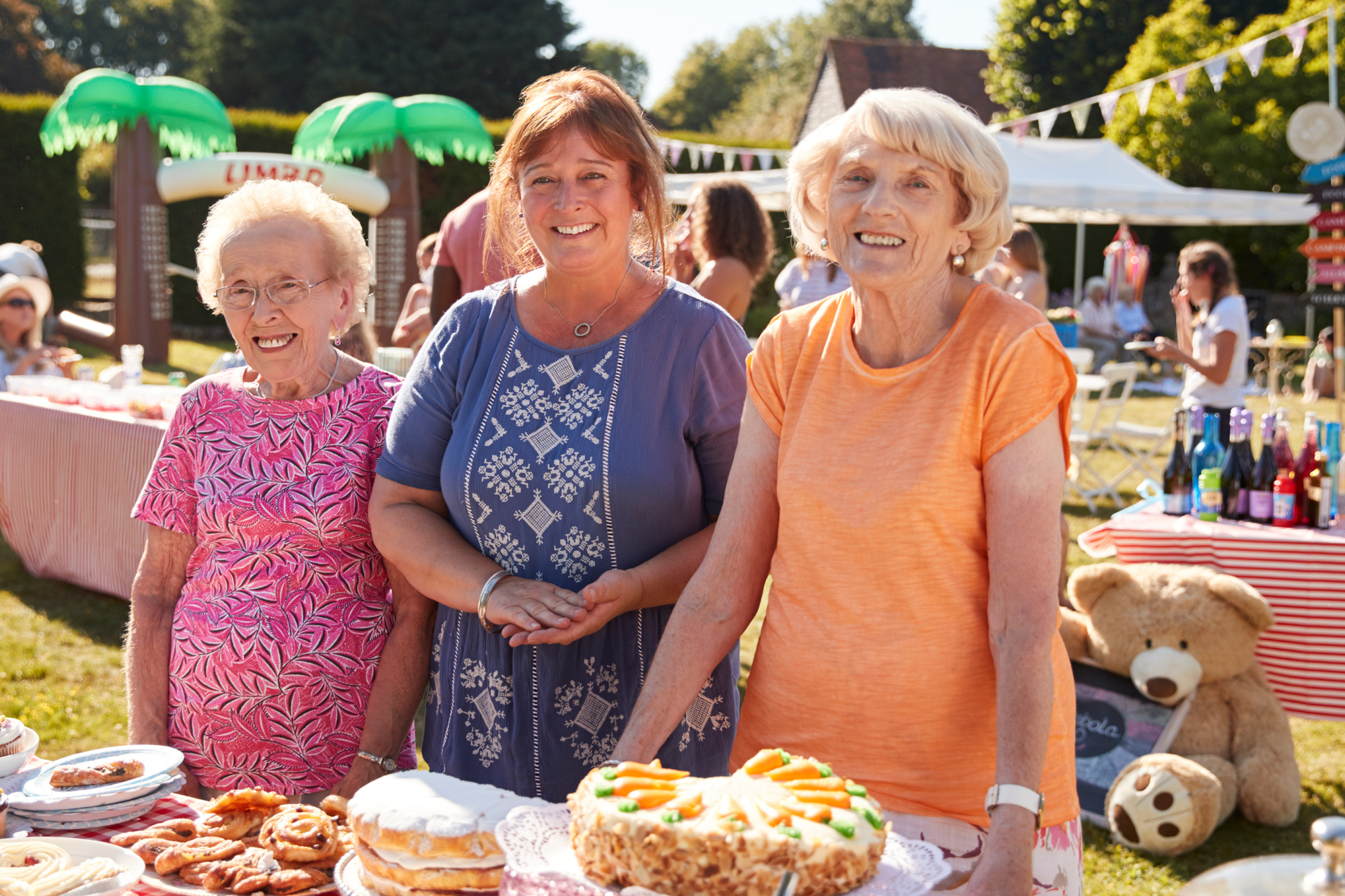 Ladies at a bake sale